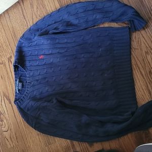 Ralph Lauren, XS, Navy Blue, Crew Nit, Sweater